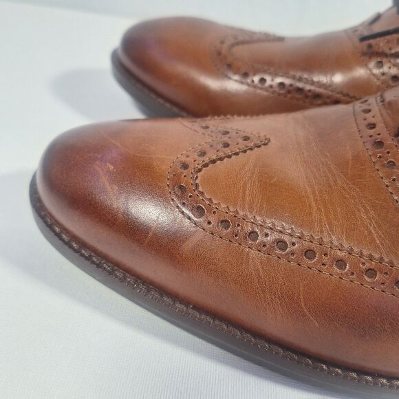 Cole Haan Brown Leather Wingtip Oxford Men 10.5 M Dress Shoes C30687 main image 12